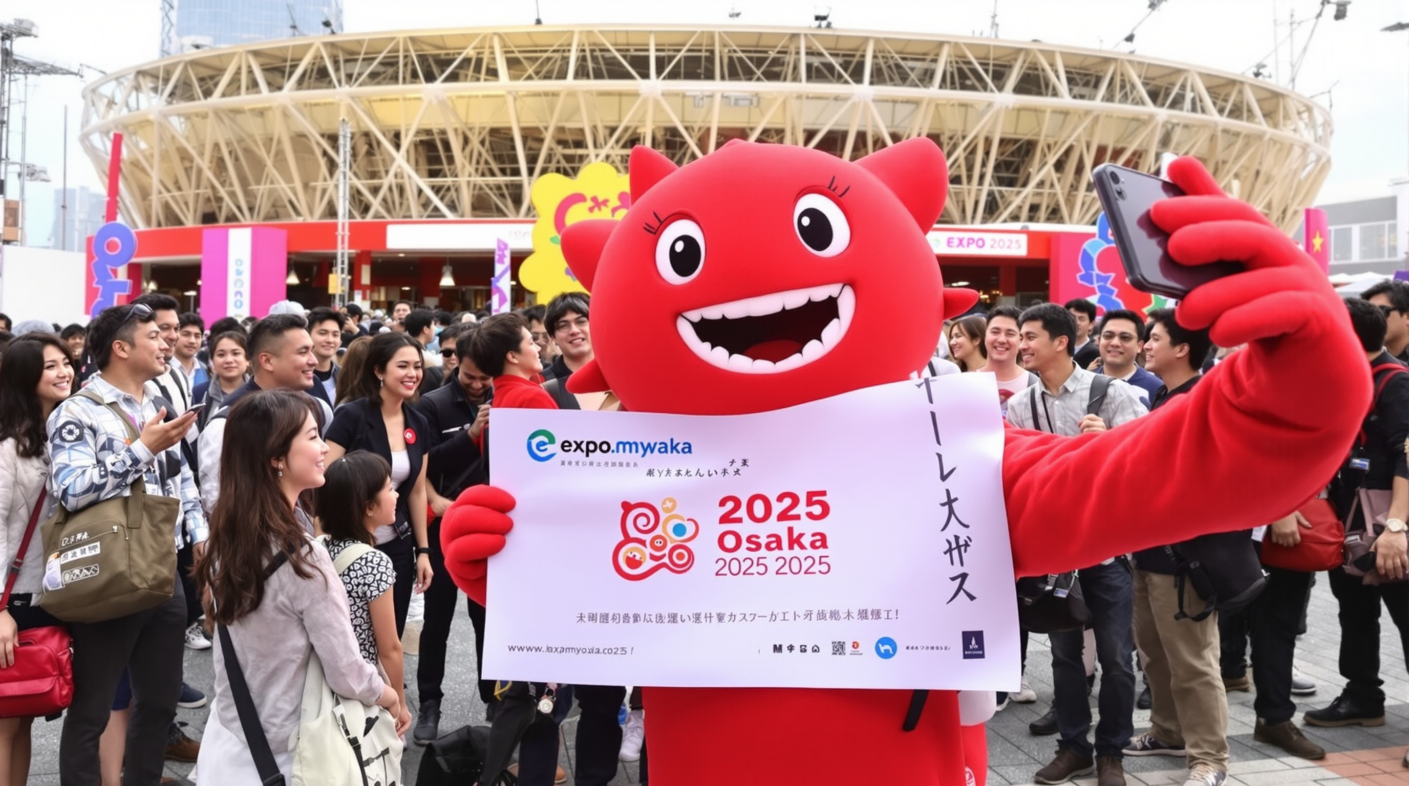 Expo mascot character Myaku-Myaku